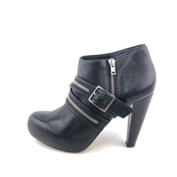 Loeffler Randall Zipper Strap High Heel Booties 8B - Picture 1 of 10